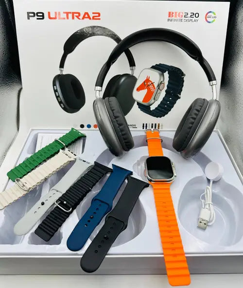 Pack Smartwatch Ultra 2 + Auscultadores P9