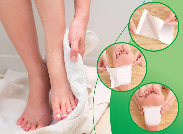 Adesivos Desintoxicantes para Pés com Fórmula Natural - DETOX