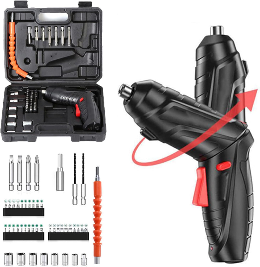 Aparafusadora Eletrica com Kit 47 Ferramentas
