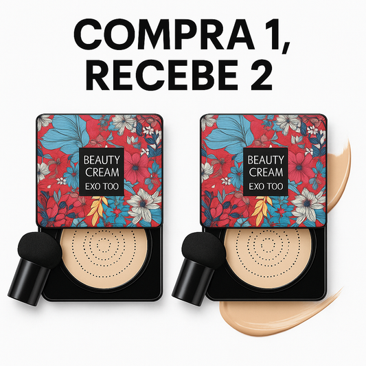 Base Beauty Cream - Pincel Aplicador COMPRE 1 RECEBE 2