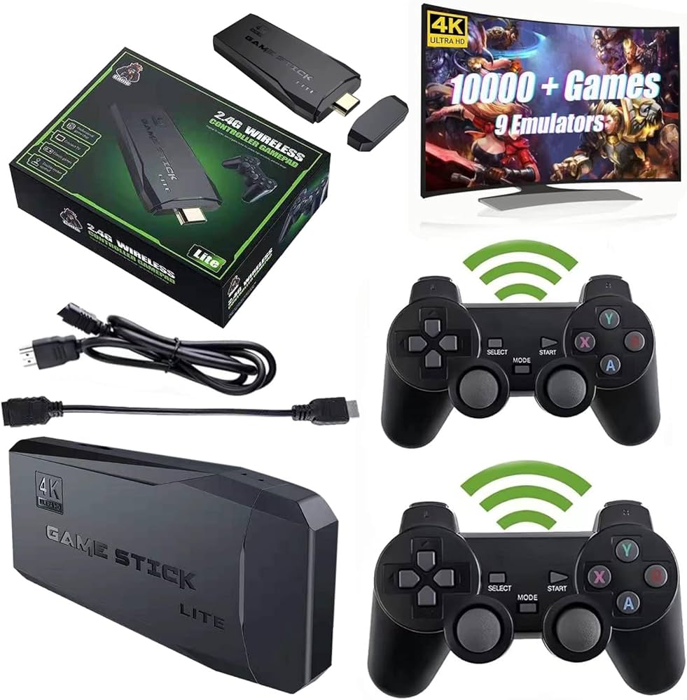 Consola de Jogos 4K sem Fios - 10.000 Jogos