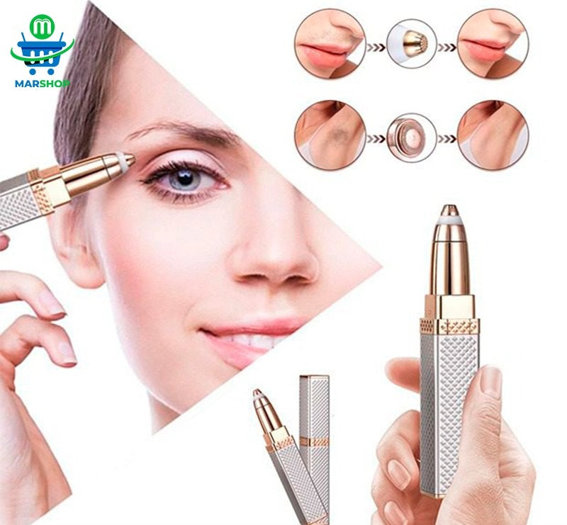 Depiladora facial indolora portátil 2EM1