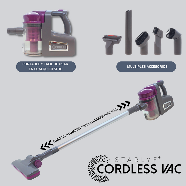 Cordless Vac Deluxe – Aspirador Sem Fios de Alta Potência