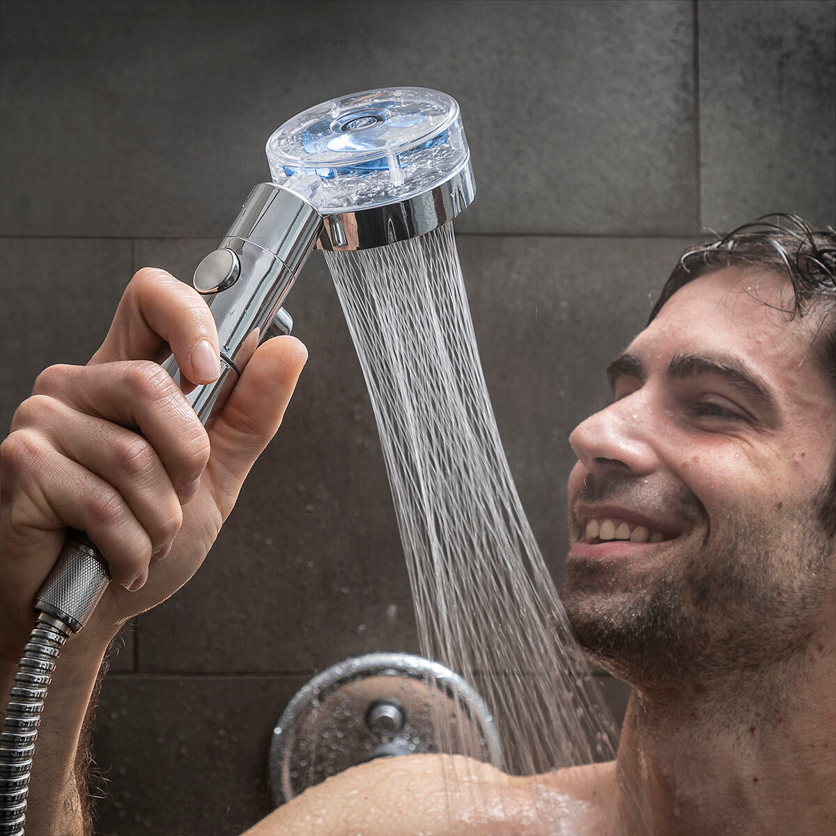 Ducha Ecológica con Helix a Presión y Filtro Depurador Heliwer InnovaGoods