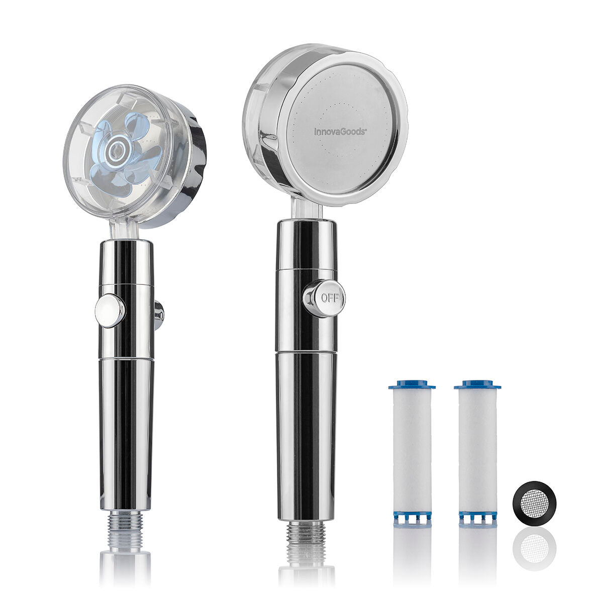 Ducha Ecológica con Helix a Presión y Filtro Depurador Heliwer InnovaGoods