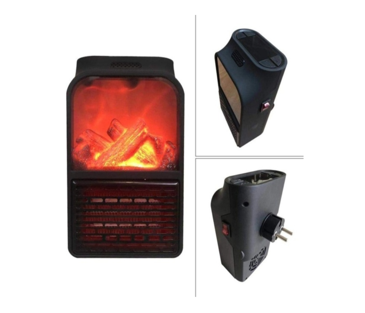 Calentador Eléctrico Portátil Con Control 1000W